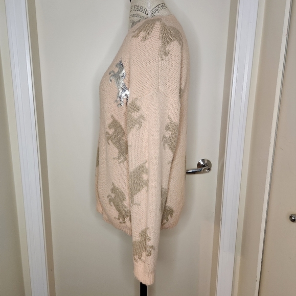 Pink sparkly unicorn sweater - Picture 2 of 7